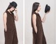 画像2: ALBUM 31_211 LONG SLEEVELESS DRESS - COFFEE - (2)