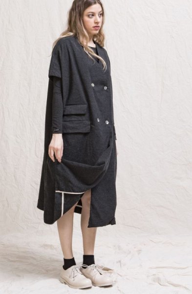 画像4: ALBUM #31_212 SLEEVELESS DRESS - SLATE - / LIMITED (4)