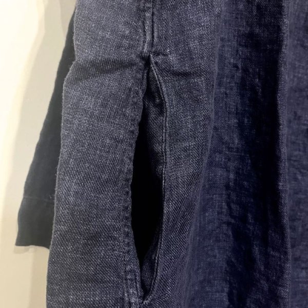 画像7: 45_33  LINEN EASY COAT ／NAVY (Sサイズのみ) (7)