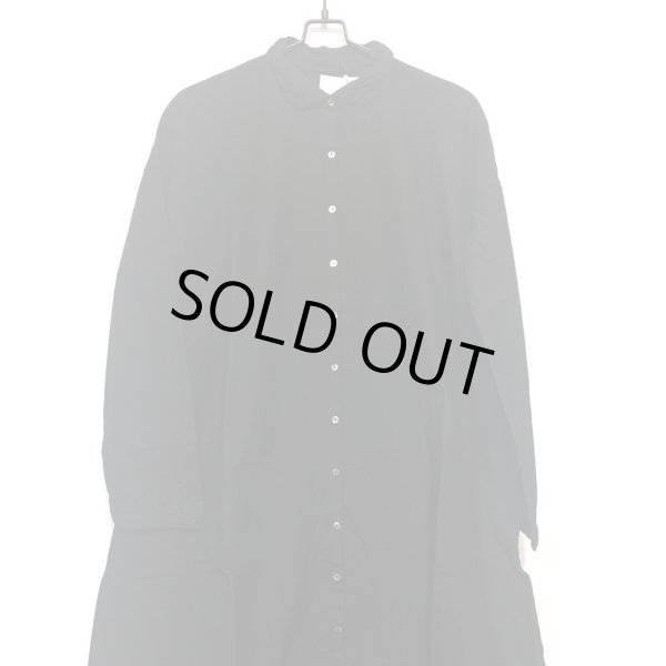 画像6: 31_206  LONG SHIRT DRESS ／BLACK (Lサイズのみ) (6)