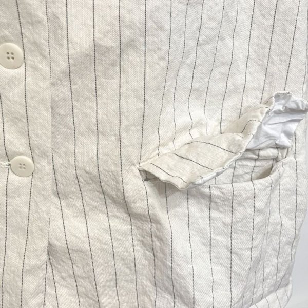 画像7: #45_32  PINSTRIPED COAT ／NATURAL (7)