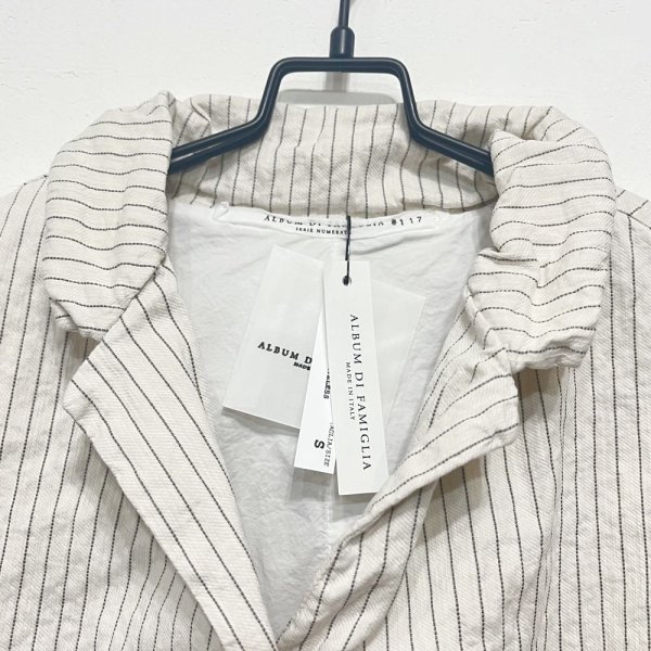 画像6: #4423  PINSTRIPED SLEEVELESS BLAZER NATURAL (Sサイズのみ) (6)