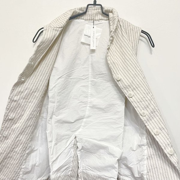 画像5: #4423  PINSTRIPED SLEEVELESS BLAZER NATURAL (Sサイズのみ) (5)