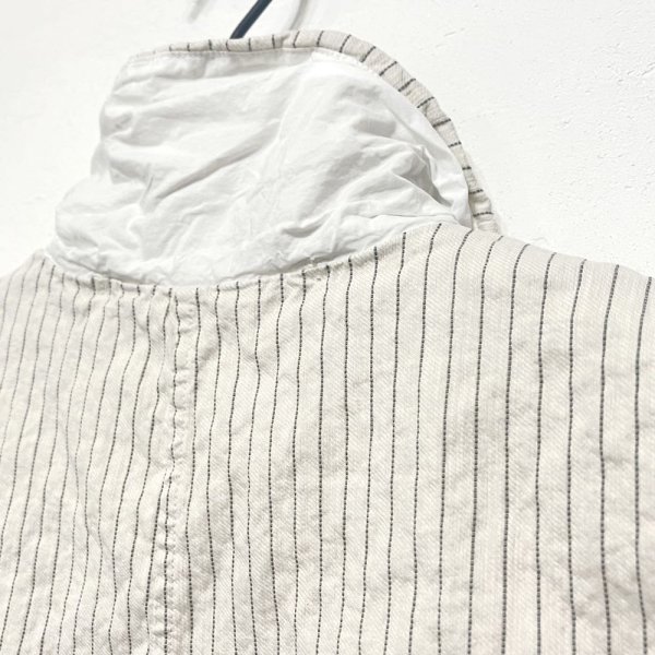 画像9: #4423  PINSTRIPED SLEEVELESS BLAZER NATURAL (Sサイズのみ) (9)