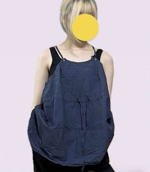 画像1: 1651  DRAWSTING  TANK TOP ／NAVY (Sサイズのみ) (1)