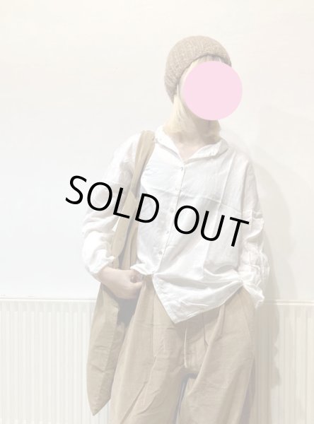 画像2: ALBUM #12_131 SILK SHORT COLLAR SHIRT - MILK - / LIMITED (Mサイズのみ)   (2)