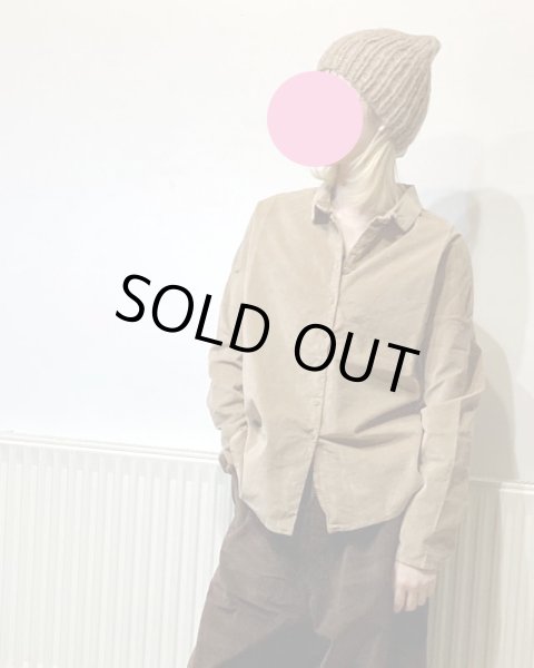 画像1: ALBUM 12_125 SHORT COLLAR SHIRT - SUGAR - (Mサイズのみ) (1)