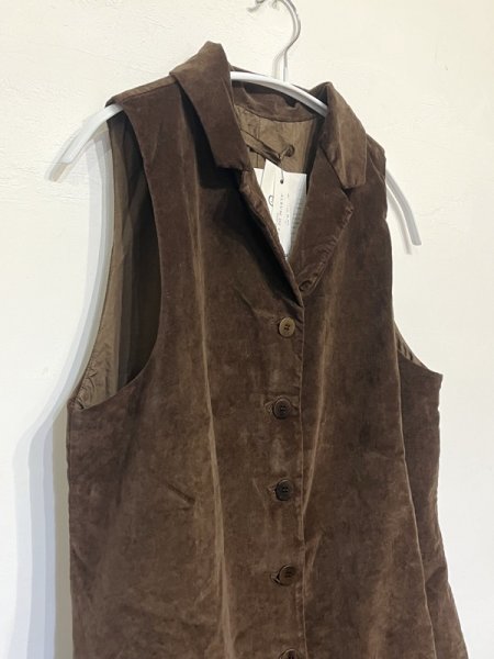 画像7: ALBUM 31_211 LONG SLEEVELESS DRESS - COFFEE -(Sサイズのみ) (7)
