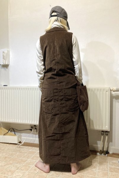 画像10: ALBUM 31_211 LONG SLEEVELESS DRESS - COFFEE -(Sサイズのみ) (10)