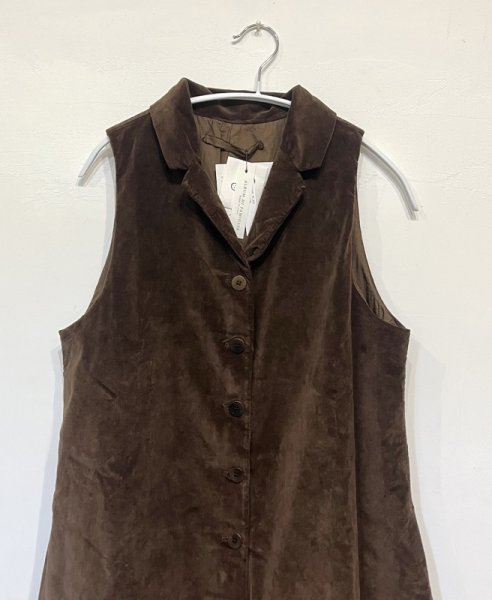 画像6: ALBUM 31_211 LONG SLEEVELESS DRESS - COFFEE -(Sサイズのみ) (6)