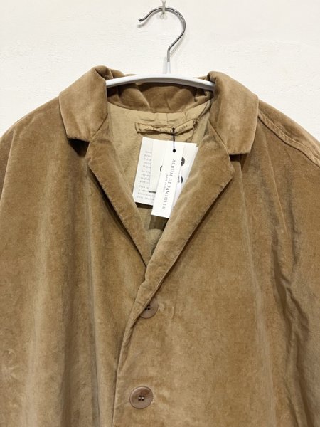 画像4: ALBUM U4530 VELVET LOOSE COAT - SUGAR - (4)