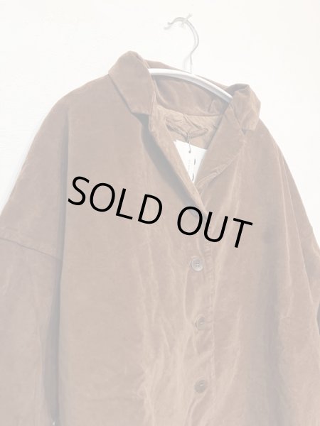 画像3: ALBUM 4264 VELVET LOOSE BLAZER - RUST - (3)