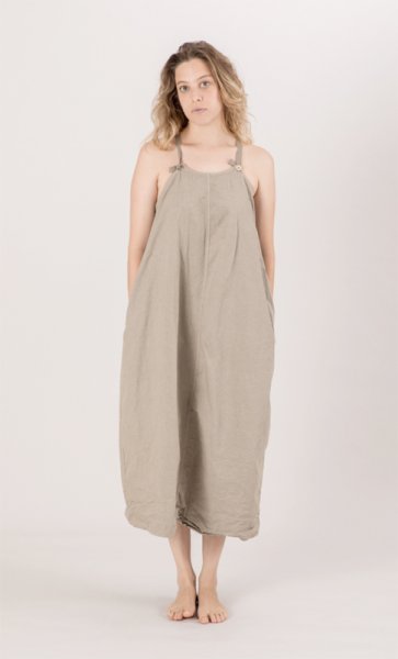 画像1: ALBUM 3023 SALOPETTE SKIRT -STONE- (1)
