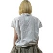 画像2: ALBUM 12_143 SHORT SLEEVELESS SHIRT -MILK-  (Sサイズのみ) (2)