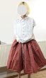 画像1: ALBUM 32_03 PLEATED SHORT SKIRT -CORAL- (1)