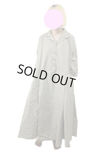 画像1: ALBUM 31_215 TAILORED COLLAR DRESS -STONE- (Sサイズのみ) (1)