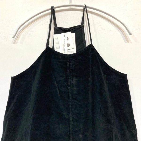 画像2: ALBUM 3028 SKIRT SALOPETTE / BLACK (Sサイズのみ) (2)