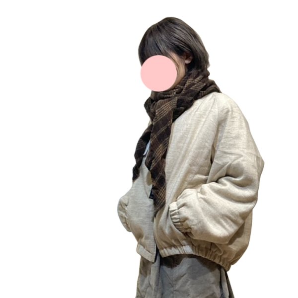 画像3: ALBUM LIMITED #4277 BOMBER JACKET / NATURAL (カシミア混・ライトダウン) (3)