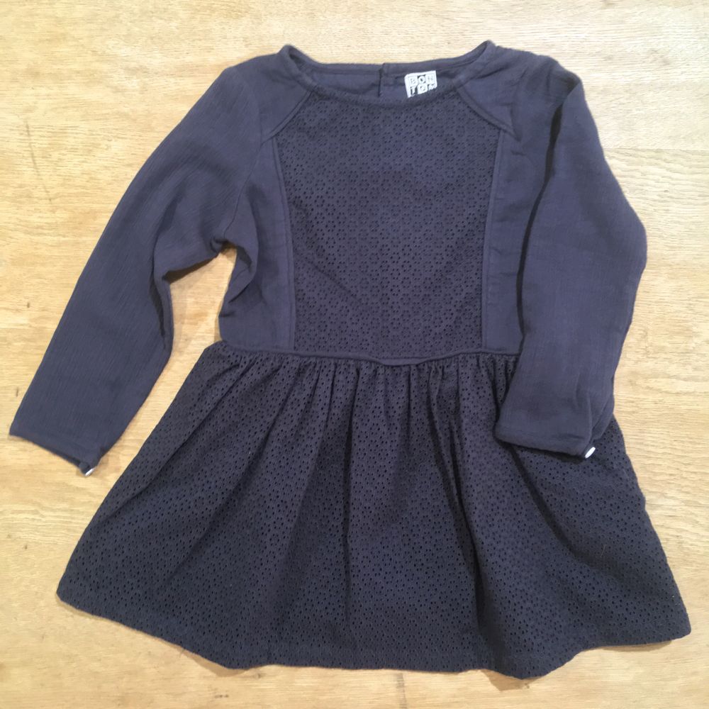 BONTON ワンピース MADRAS／087 BLEU NOIR(8才のみ） - littlecloud online